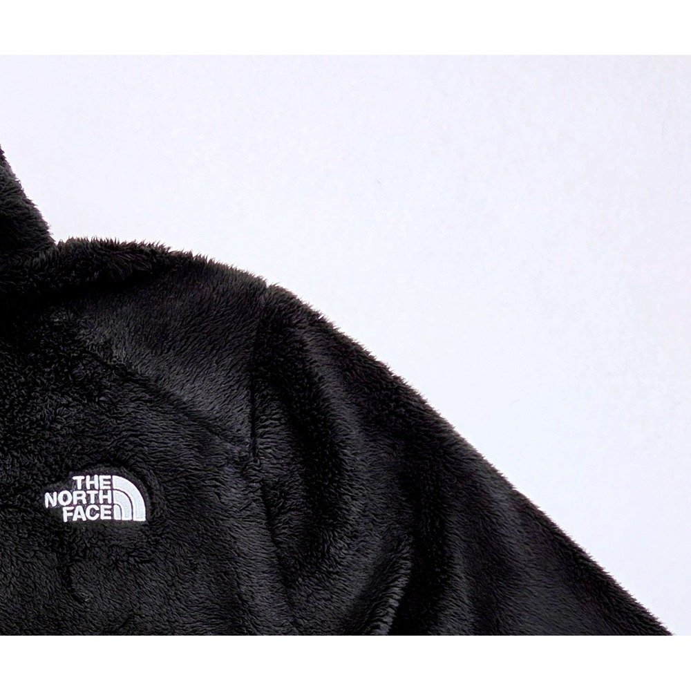 The North Face Osito Black Full Zip Fleece Jacket Womens Lg Fuzzy Soft Gorpcore - Picture 8 of 8